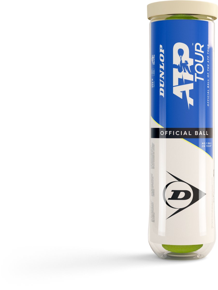 Dunlop Tennisballen Atp Tour 4 stuks
