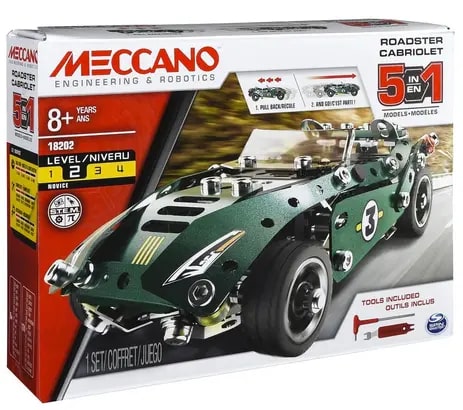 Meccano  - Roadster Cabriolet Pull Back 5 in 1