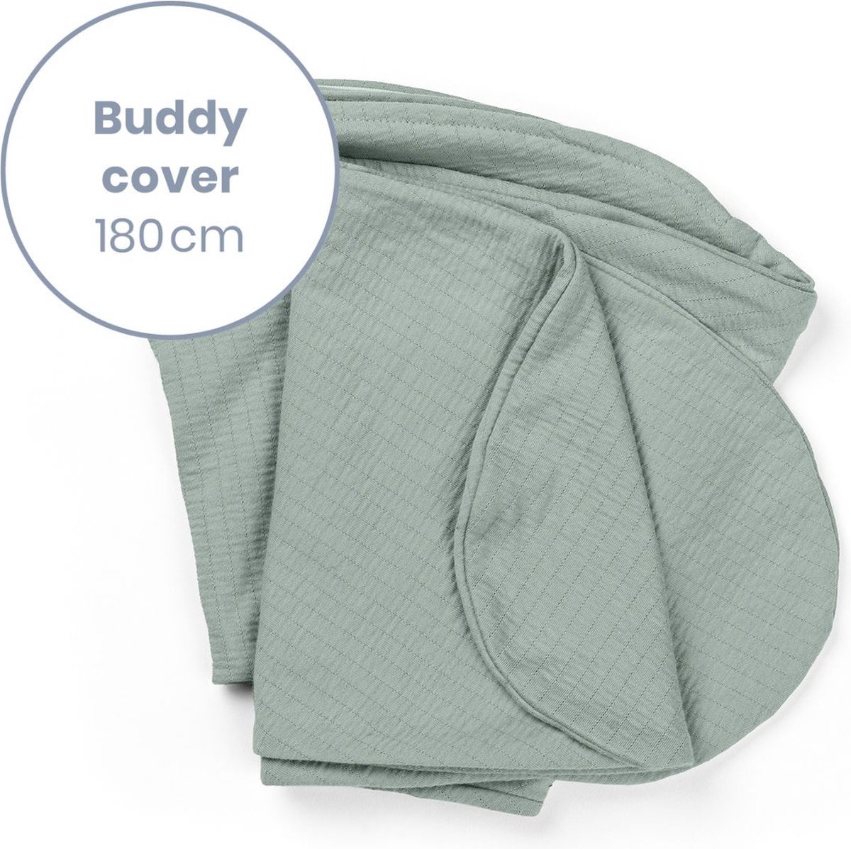 Doomoo Cover Cotton voor Kussen Buddy Moon Tetra Jersey Green