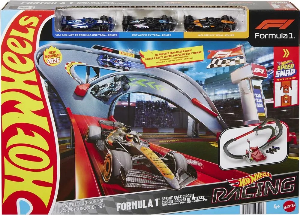 Hot Wheels Racing Starter Formula 1 Grand Prix Circuit - McLaren/Williams/Alpine