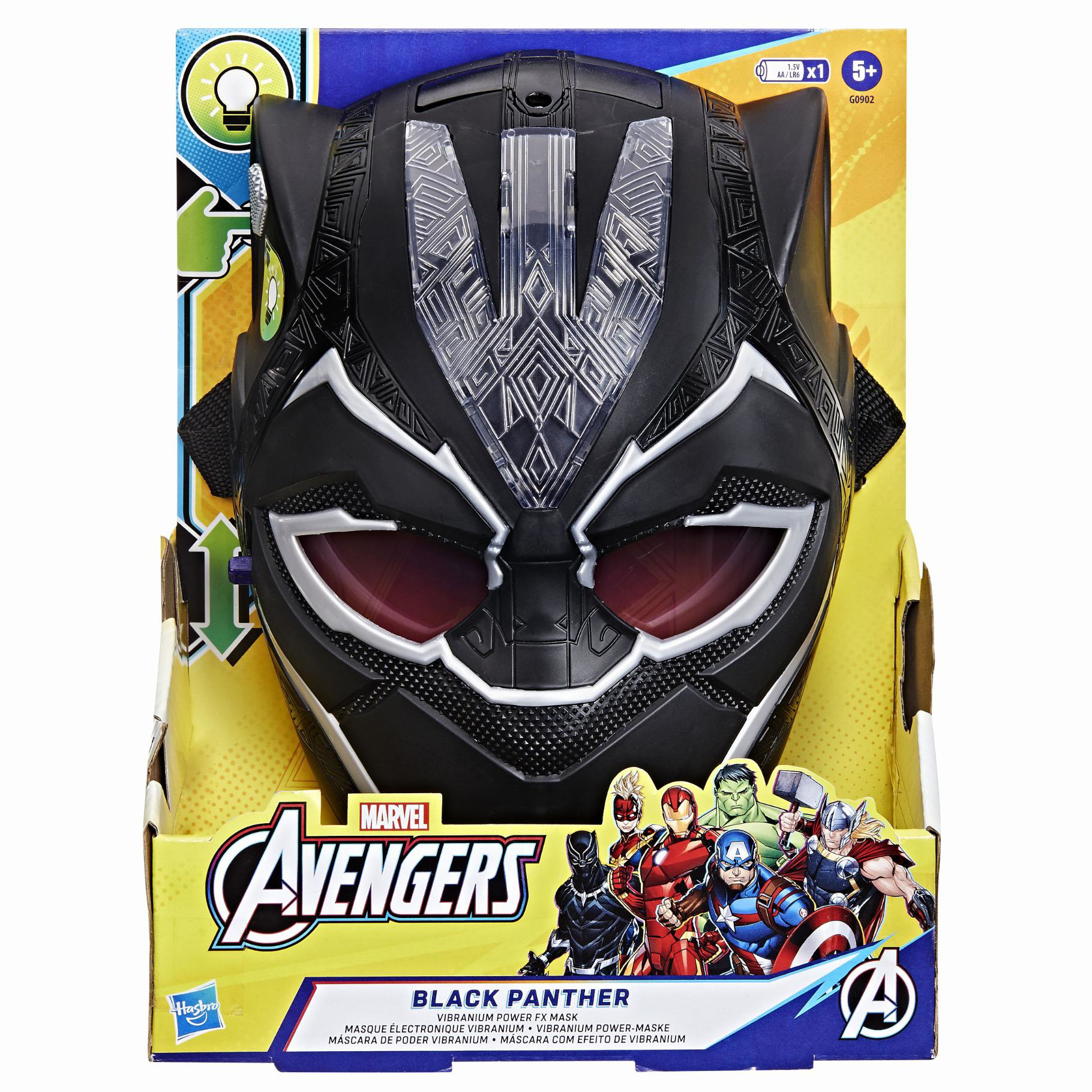 Marvel Avengers Black Panther Vibranium FX Masker