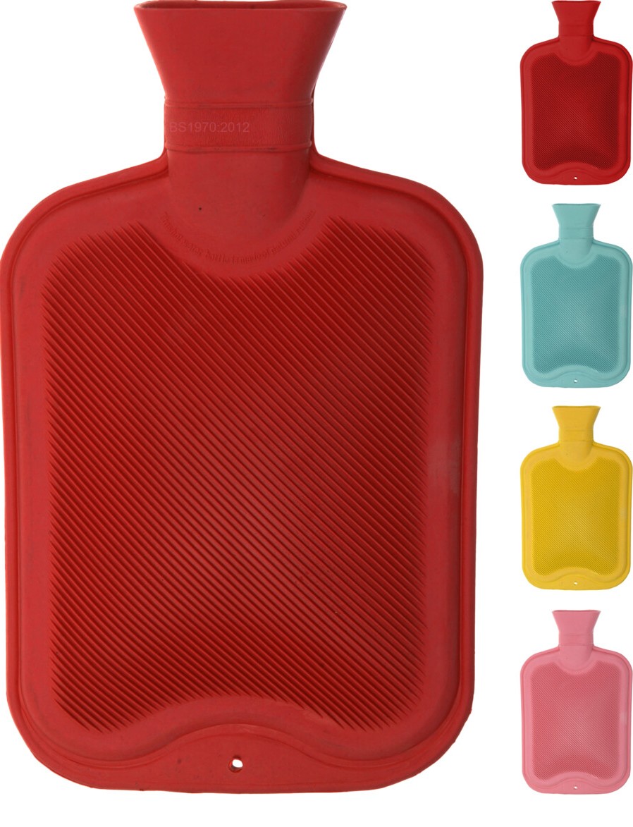 Warmwaterkruik 2l - assorti - prijs per stuk