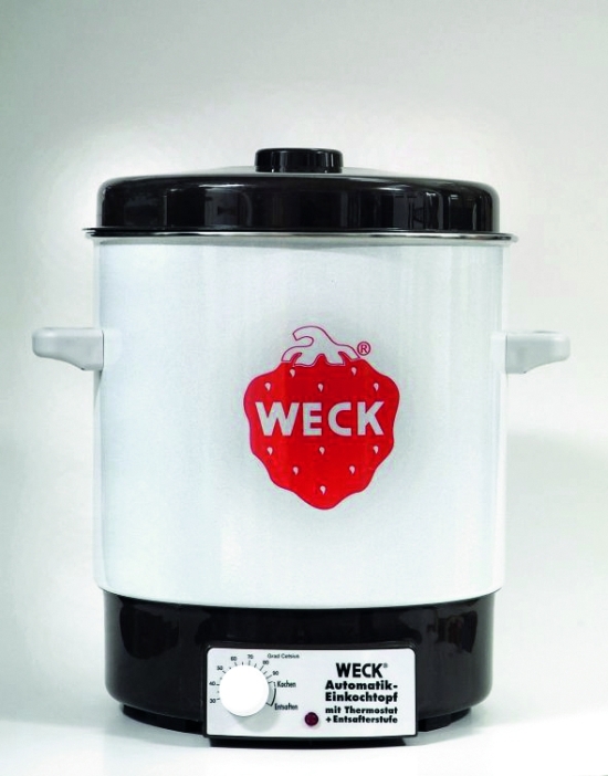 Weck Inmaakketel Halfautomatisch 29l - Email - 230V - 2000W - met Rooster
