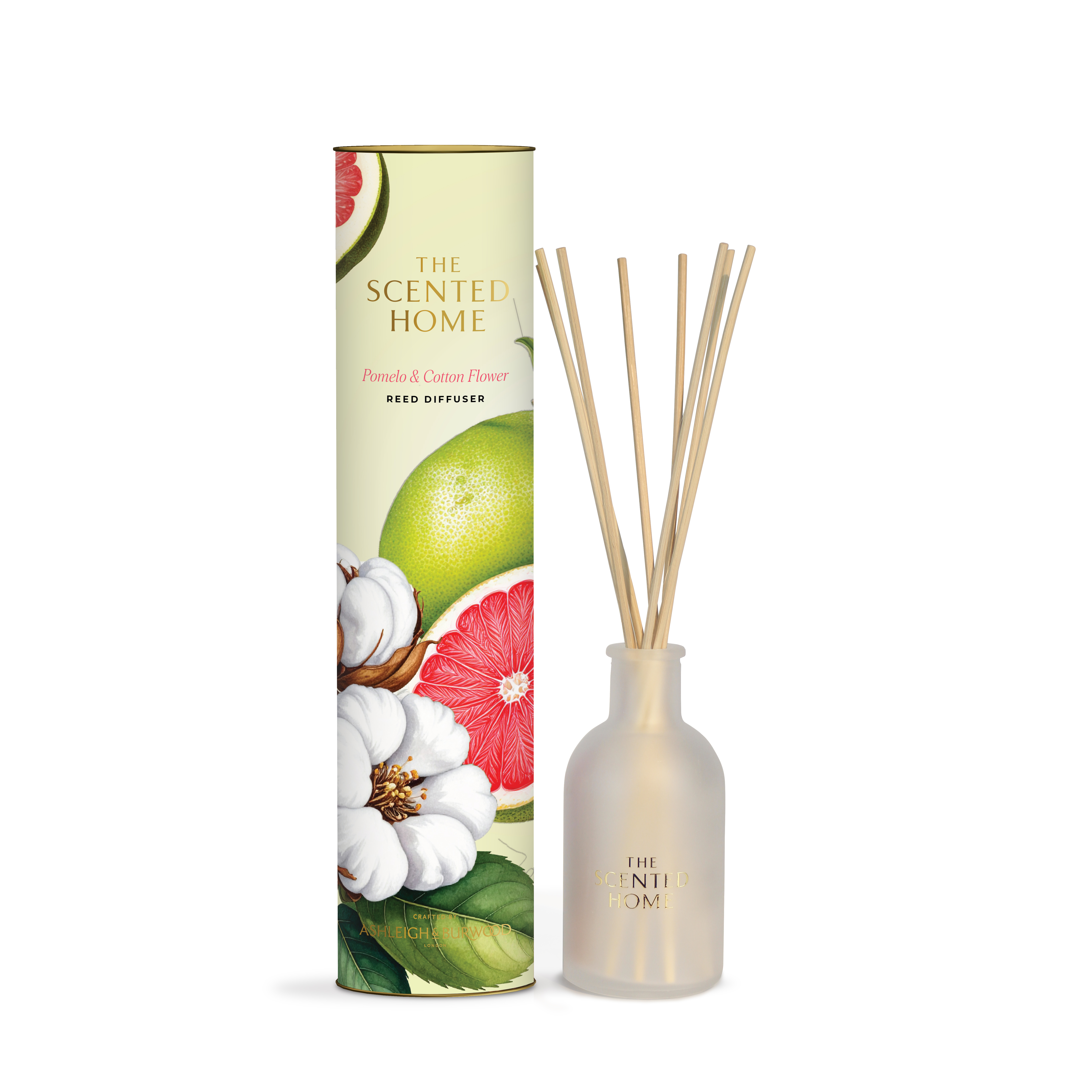 Ashleigh & Burwood Geurdiffuser The Scented Home 150ml Pomelo & Cotton Flower