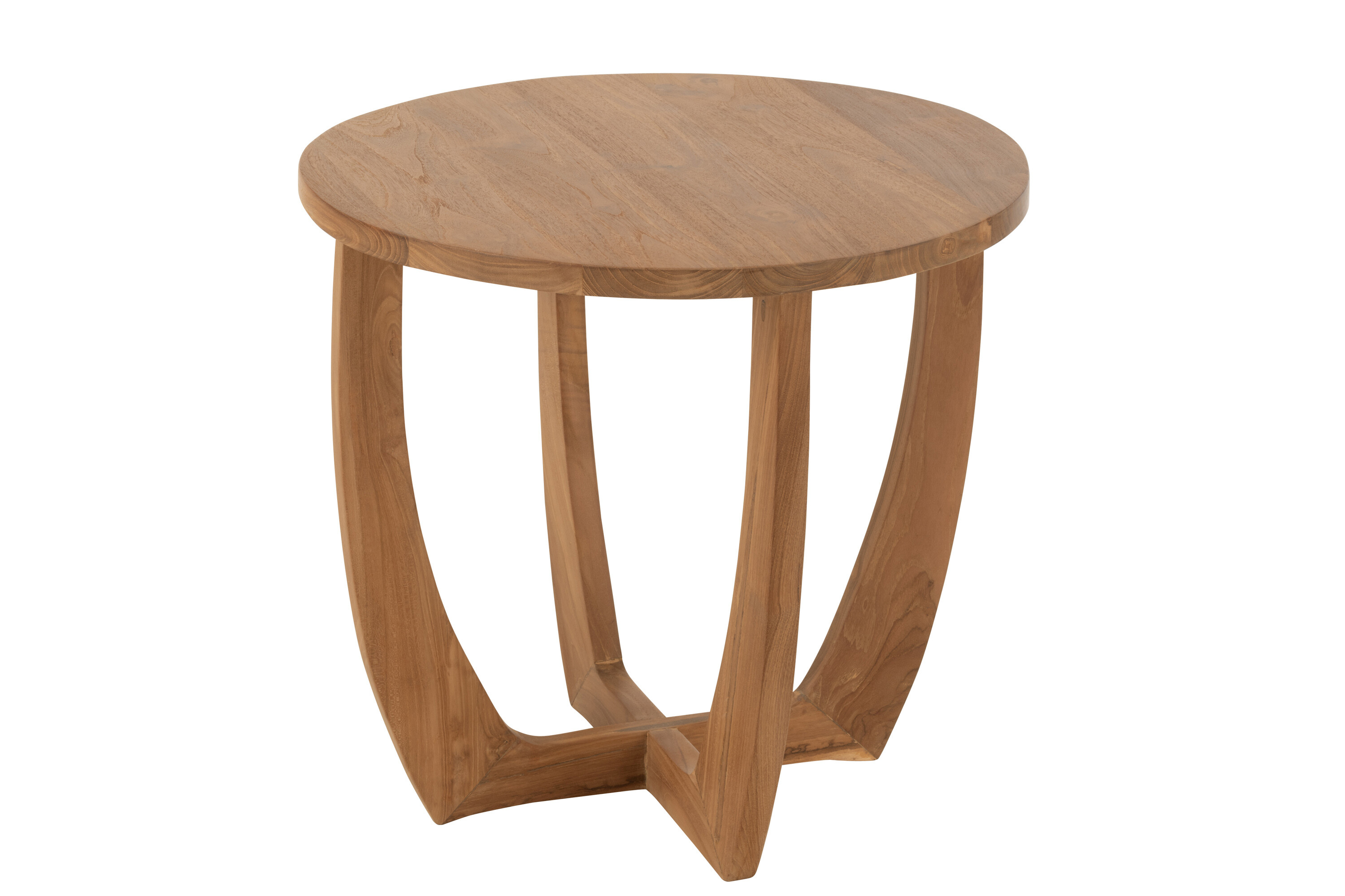 J-Line Bijzettafel Bruni Teak 60x60x55 cm Naturel
