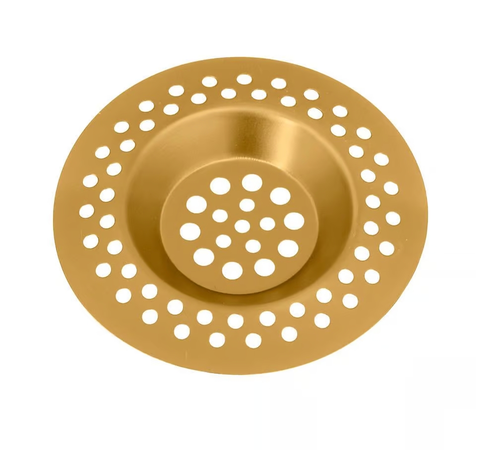 Wenko Afvoerzeef Edda Goud 7cm set 2 stuks - RVS