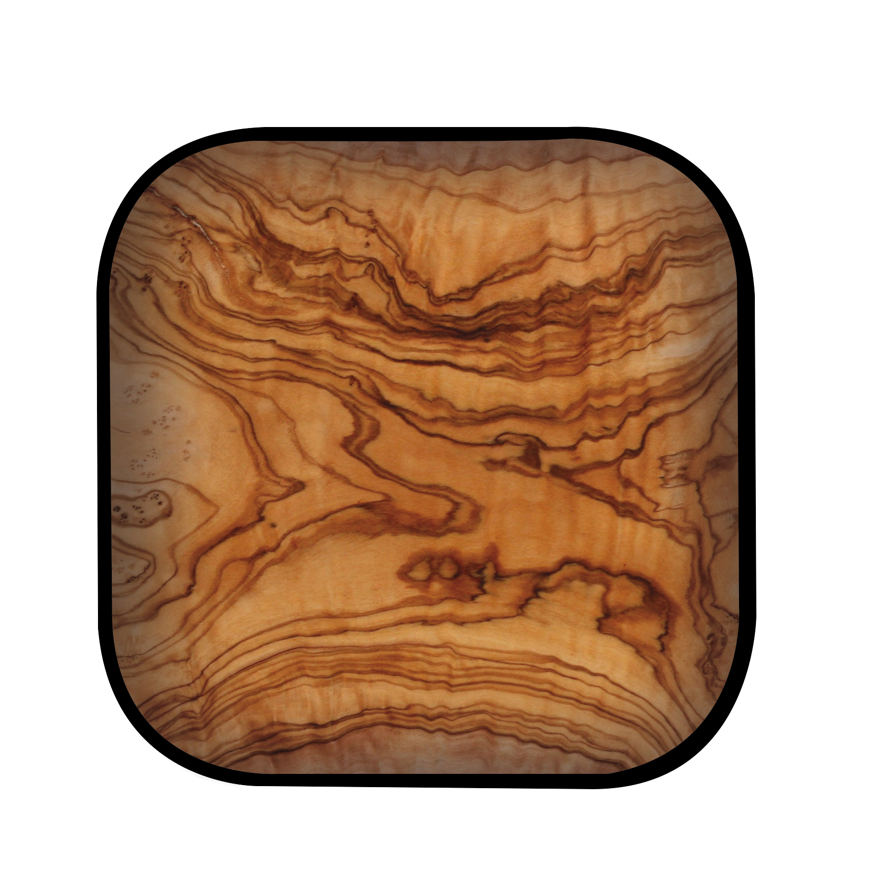 Glasonderzetters Osmos 10x10x1.1 cm Zak Designs - Olive/Black