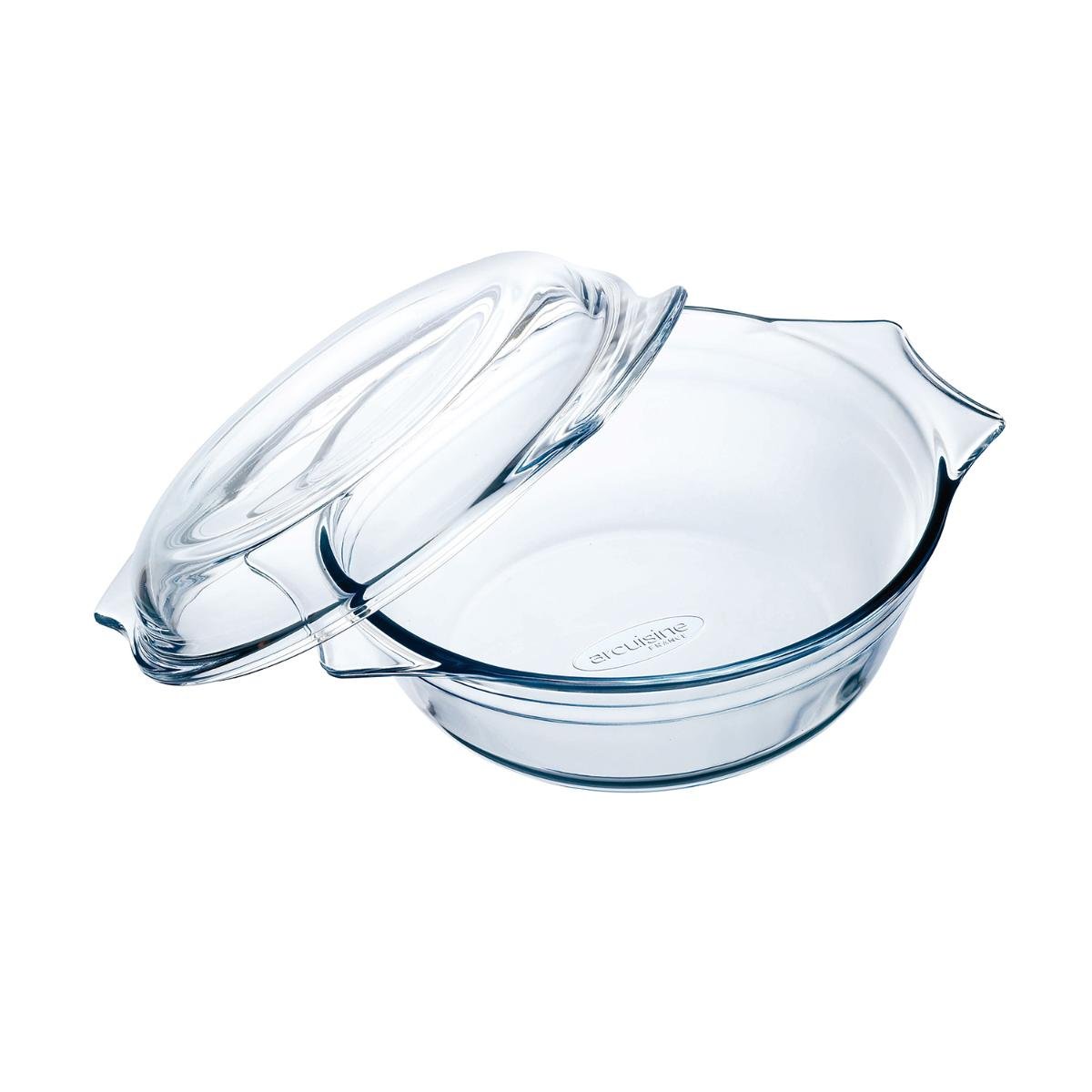 O Cuisine Ovenschaal 20cm met Deksel - Glas - 2.1l (1.6l + 0.5l)