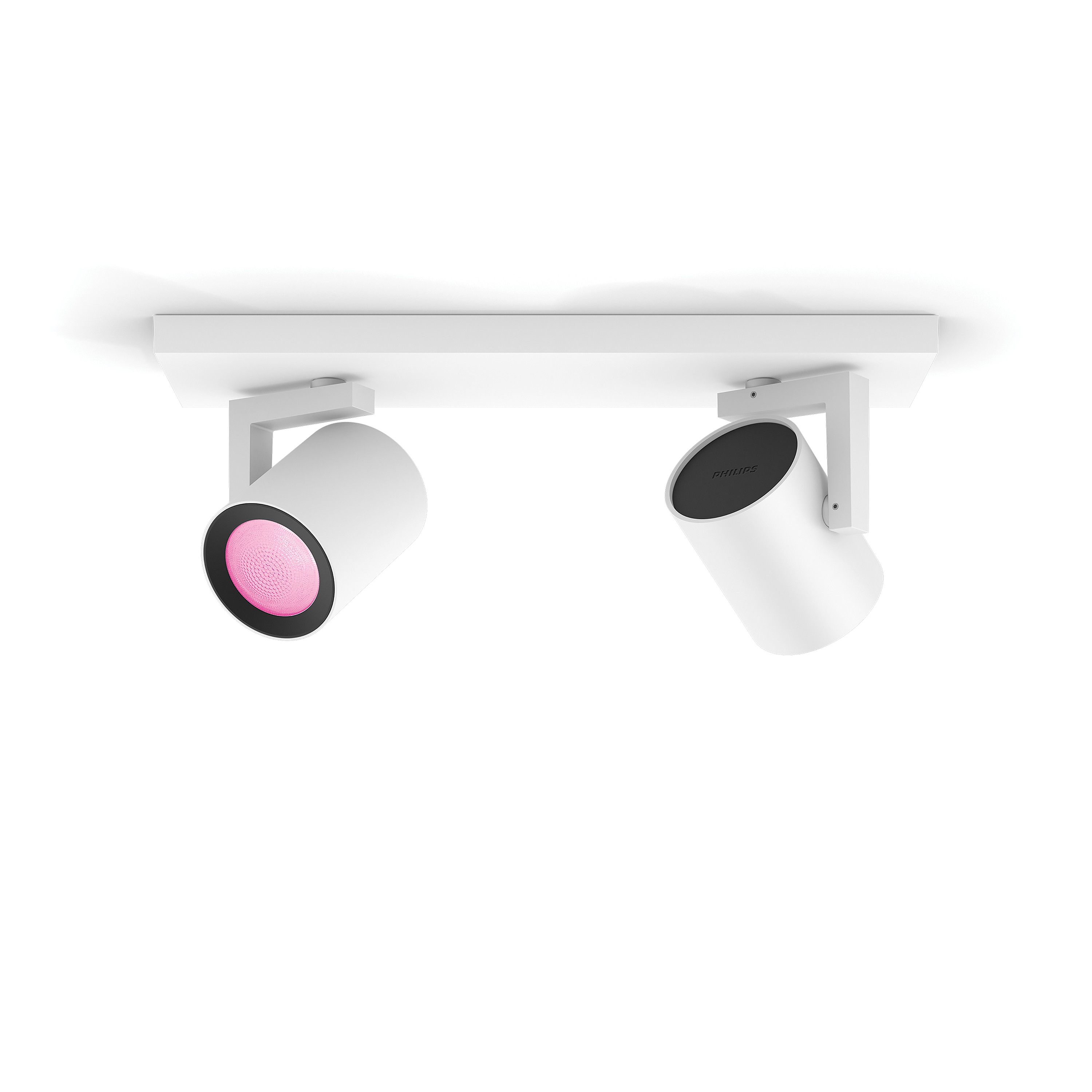 Philips Hue Opbouwspot Argenta Wit 2x GU10 5.7W White&Color Ambiance