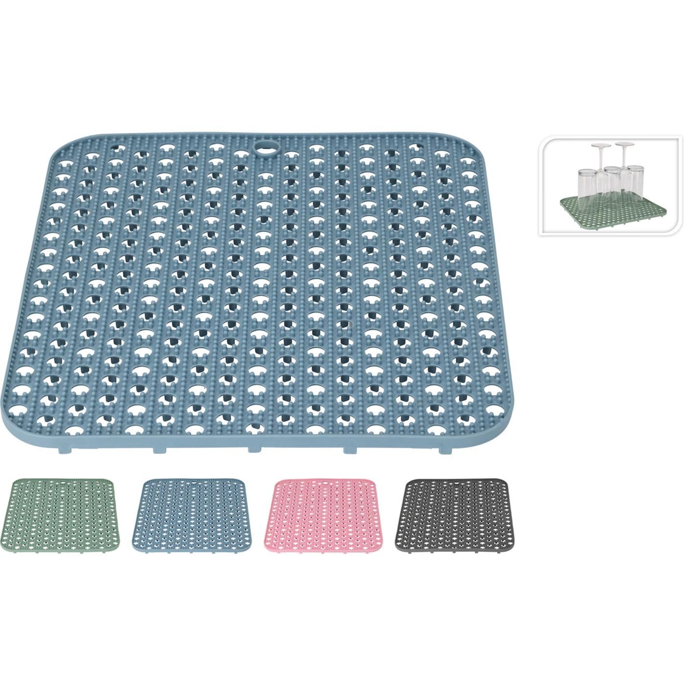 Afdruipmat 29.5x26 cm - assorti - prijs per stuk
