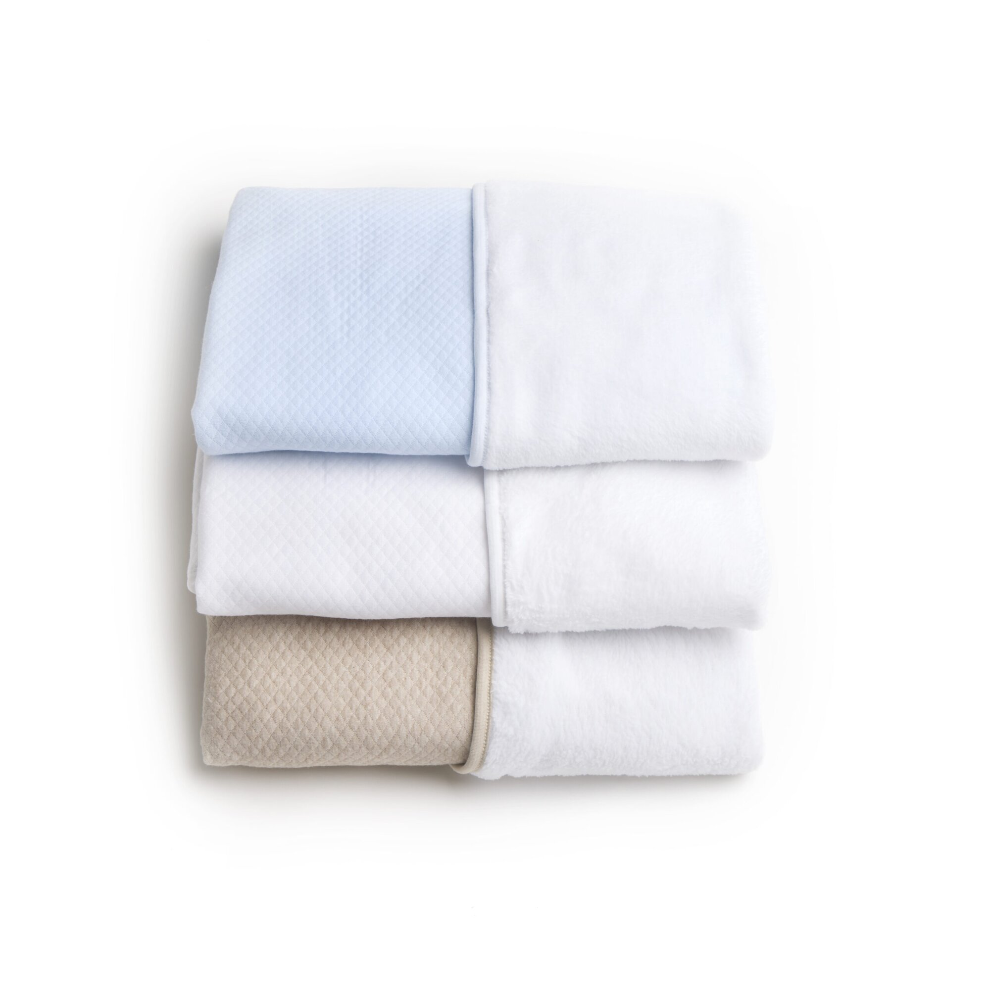 Living Nature Deken David Losange Fleece Wit