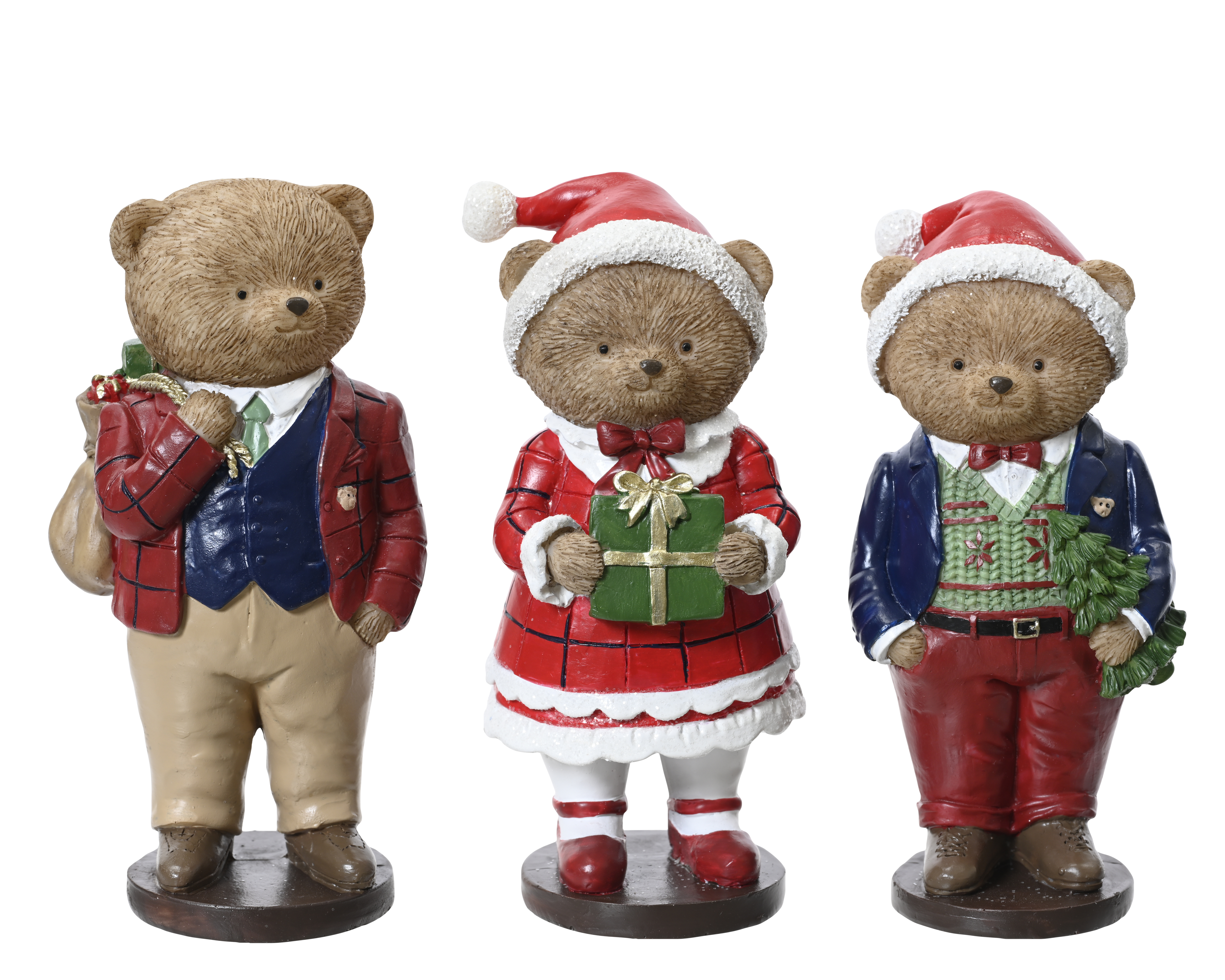 Beer Papa/Jongen/Meisje 7x6.5x14.5 cm - assorti - prijs per stuk