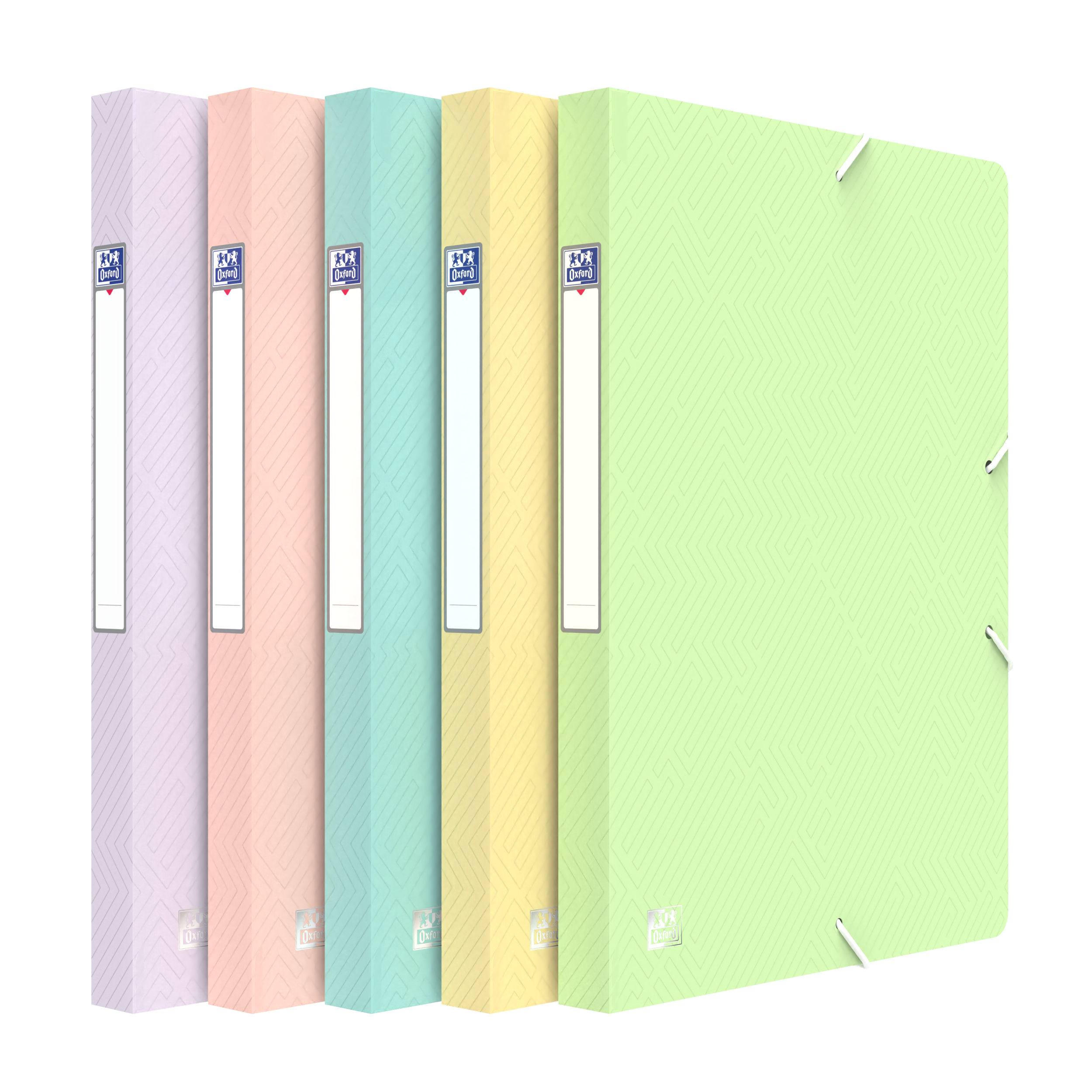Oxford Elastobox Urban Opaak Pastel PP Rug 25 mm assorti 24x32 cm - prijs per stuk