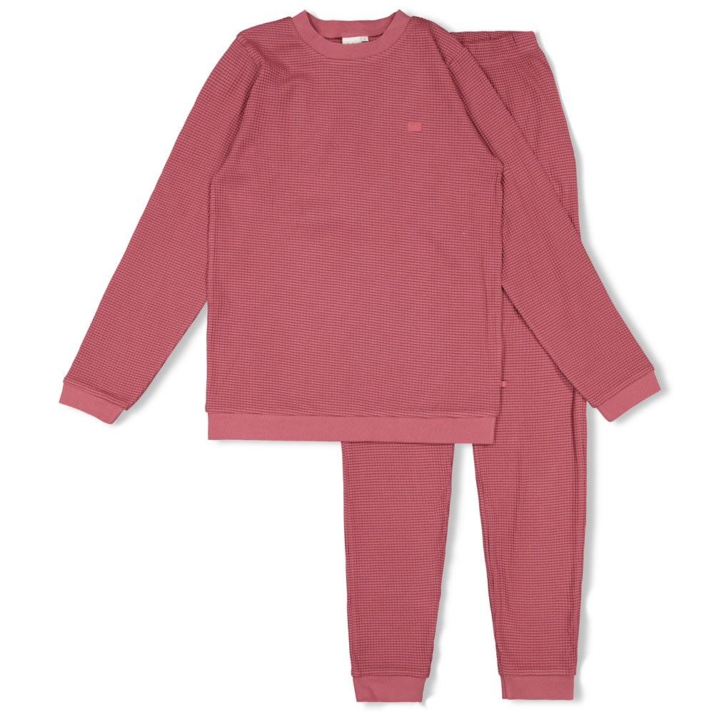 Feetje Wafelpyjama Unisex Family Limited Edition Berry