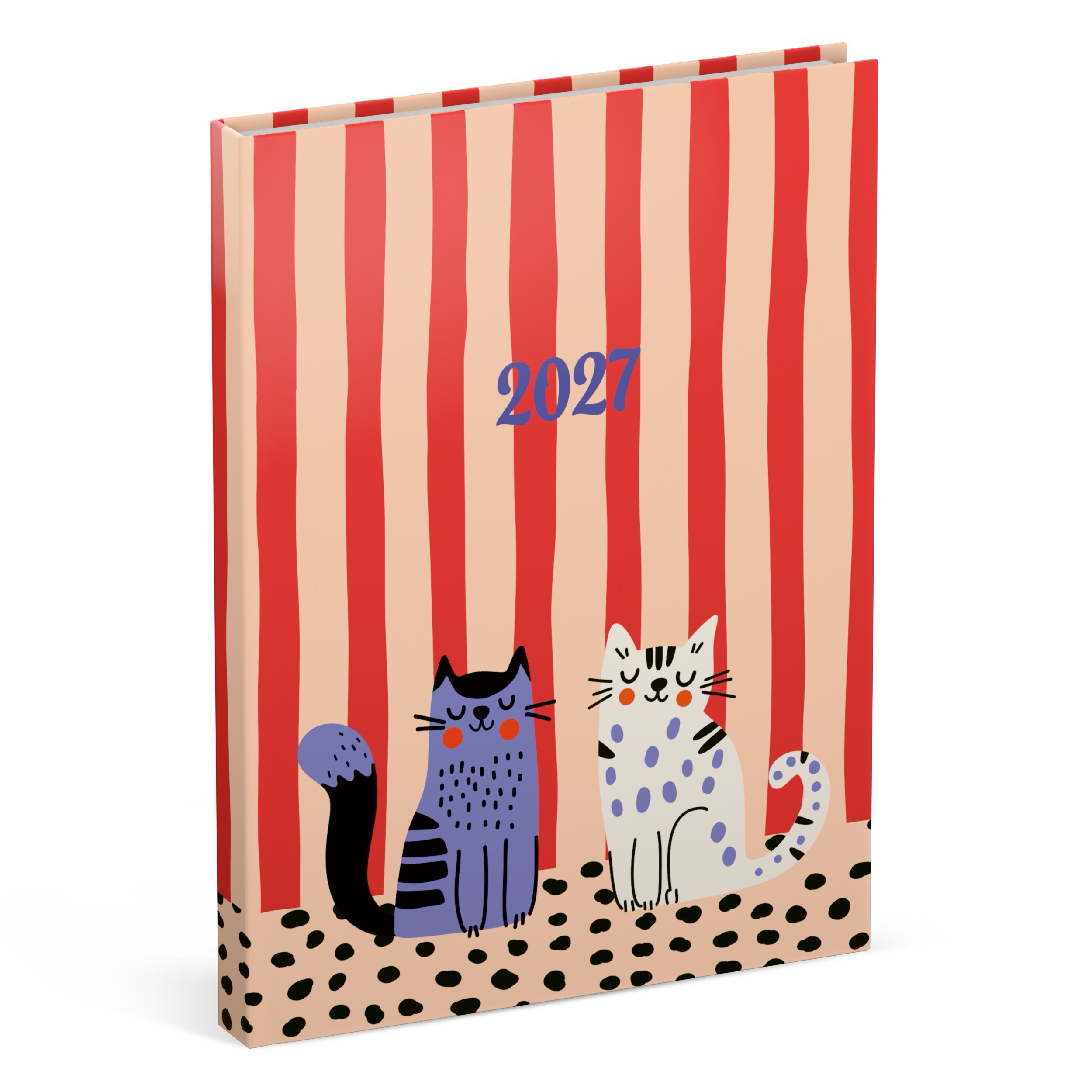 Agenda 2027 Cats Couple 1week/2pag 11x15 cm