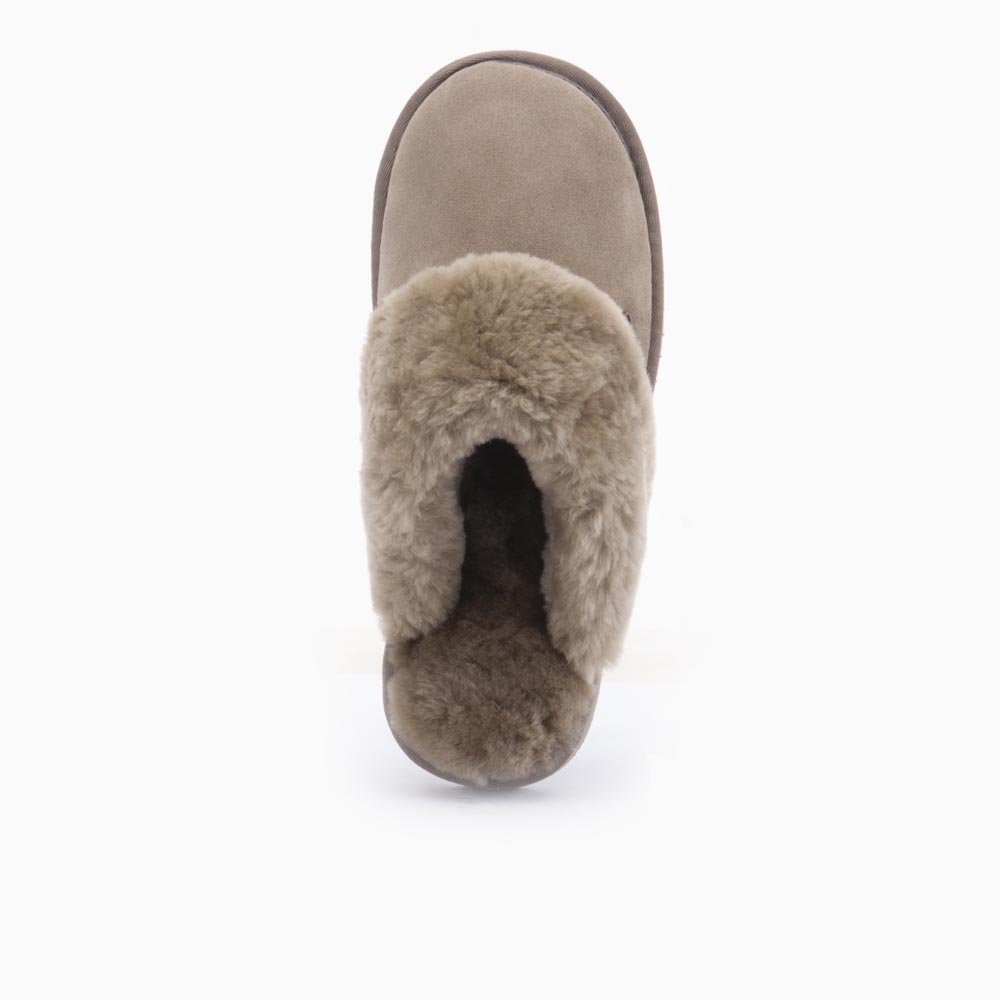 Warmbat Pantoffel Dames Flurry Suede Moss - Maat 40