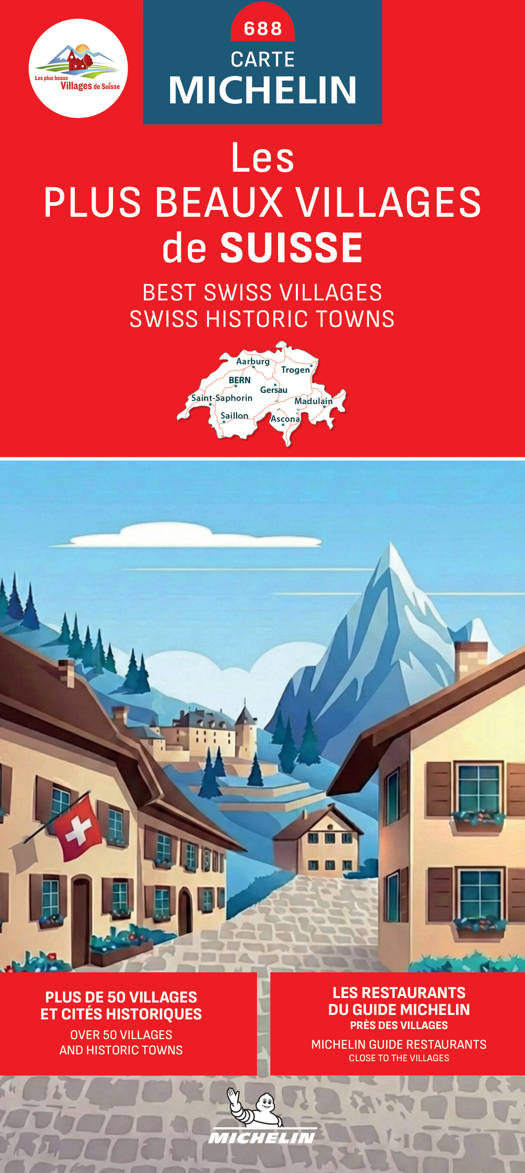 Michelin Kaart Les plus beaux Villages de Suisse