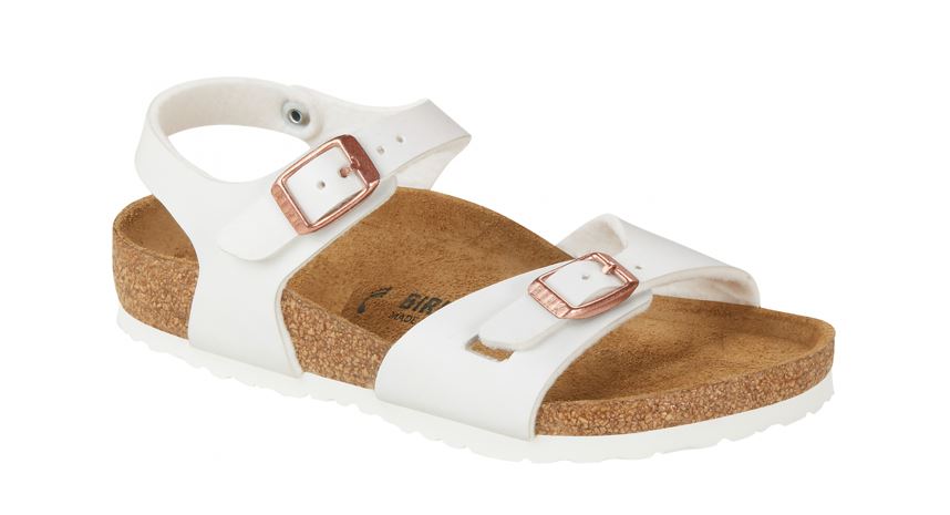Birkenstock Sandaal Meisjes Rio White Birko Flor - maat 27