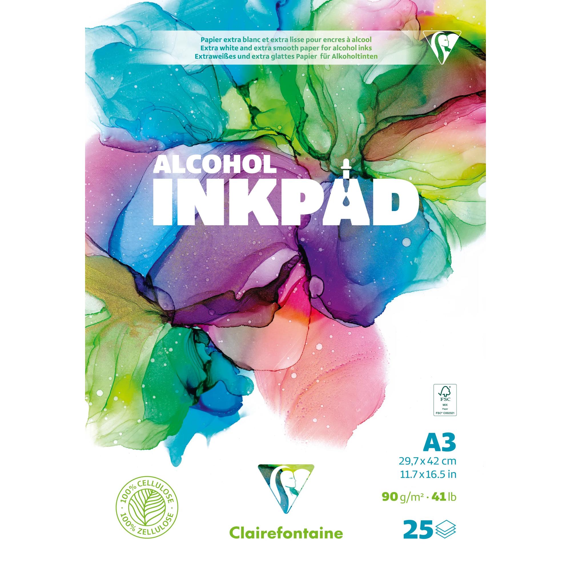 Clairefontaine Alcohol Inkpad Blok A3 25 vel 90 g