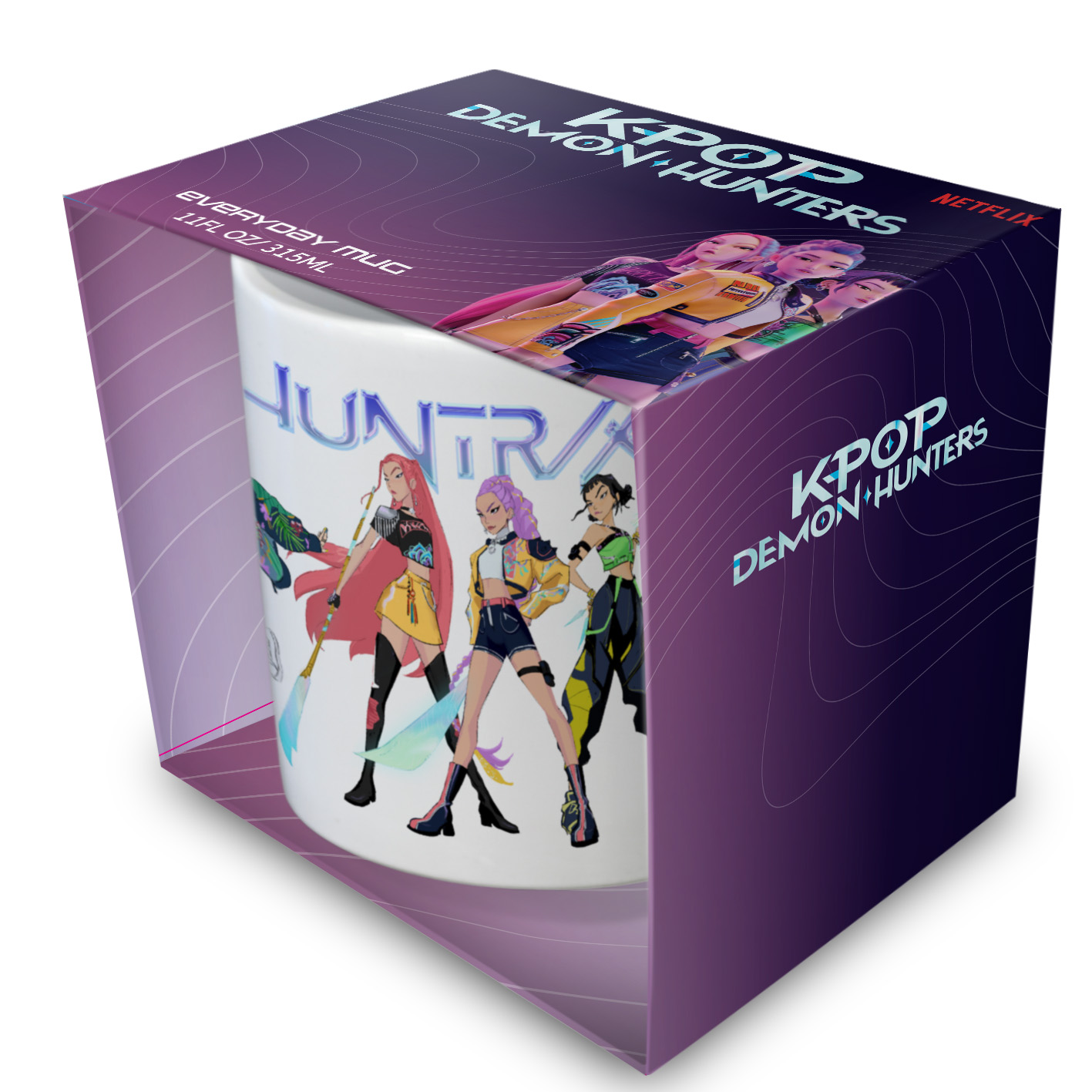KPop Demon Hunters Mok Huntrix Wit 320 ml