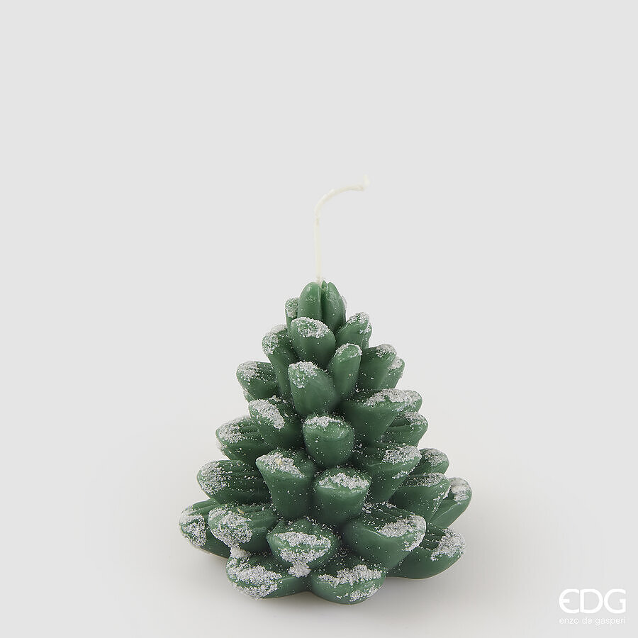 EDG Kaars Dennenboom Groen 210g - 10.5x9.5 cm - 15 Branduren