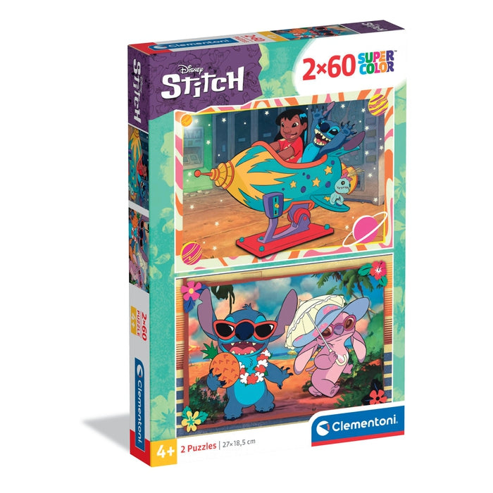 Clementoni Disney Stitch Puzzel 2 x 60 Stuks