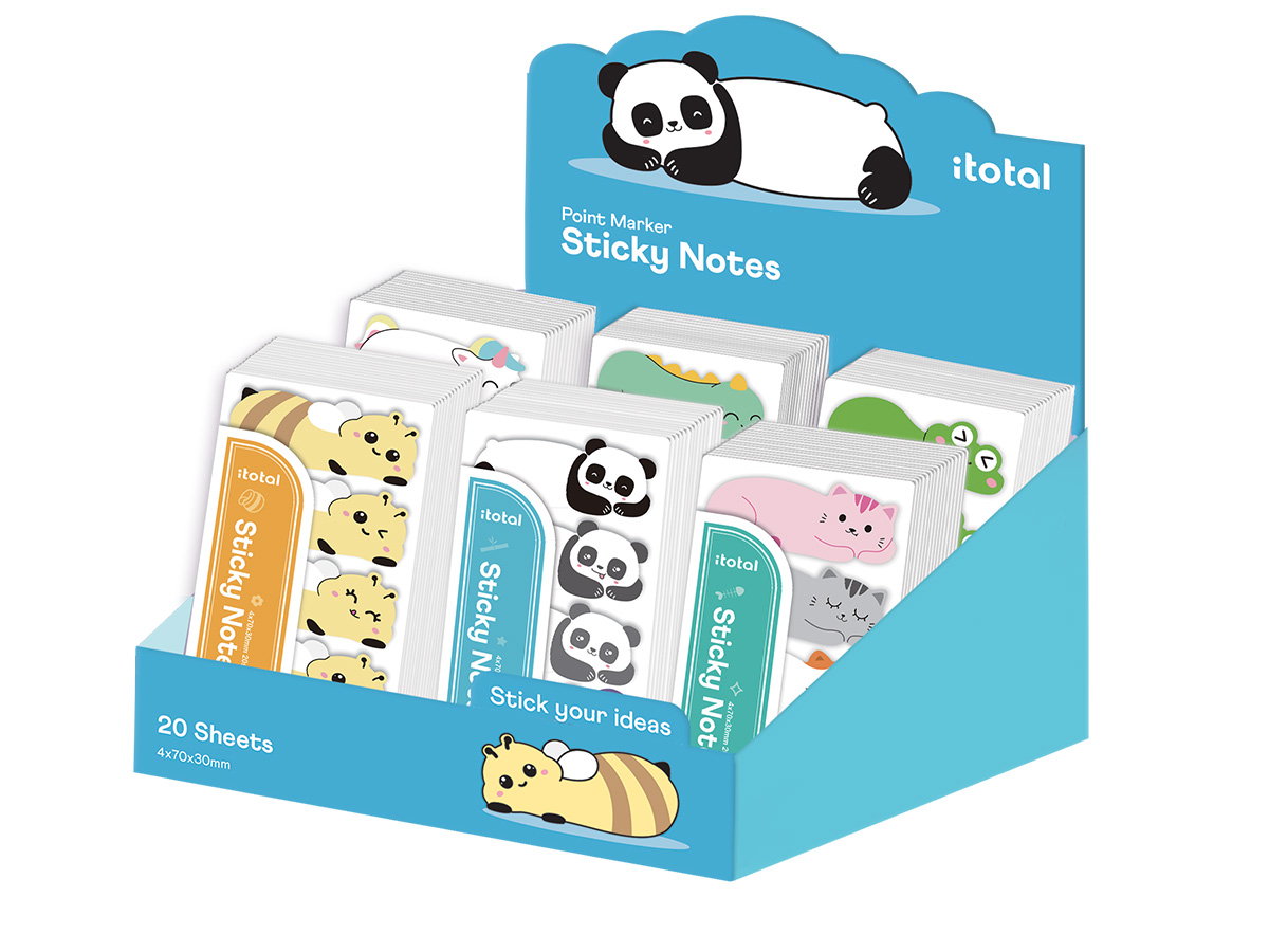 I-Total Sticky Tabs assorti - per stuk