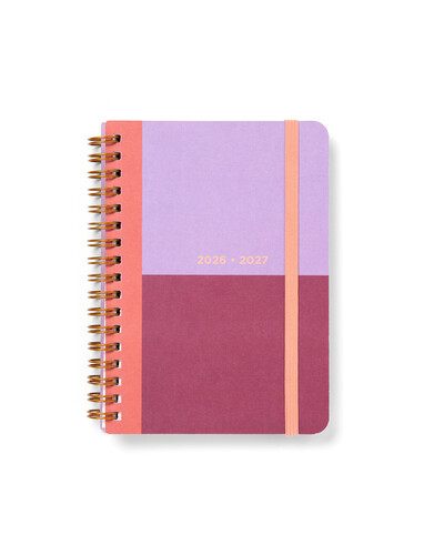 Letts Schoolagenda 2026-27 Colour Block A6 -1week/2pag Internationaal assorti - prijs per stuk