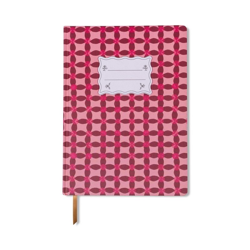 Designworks Ink Notebook Tulip Jumbo Journal - Pinwheel Pink - 25.7x18.7 cm