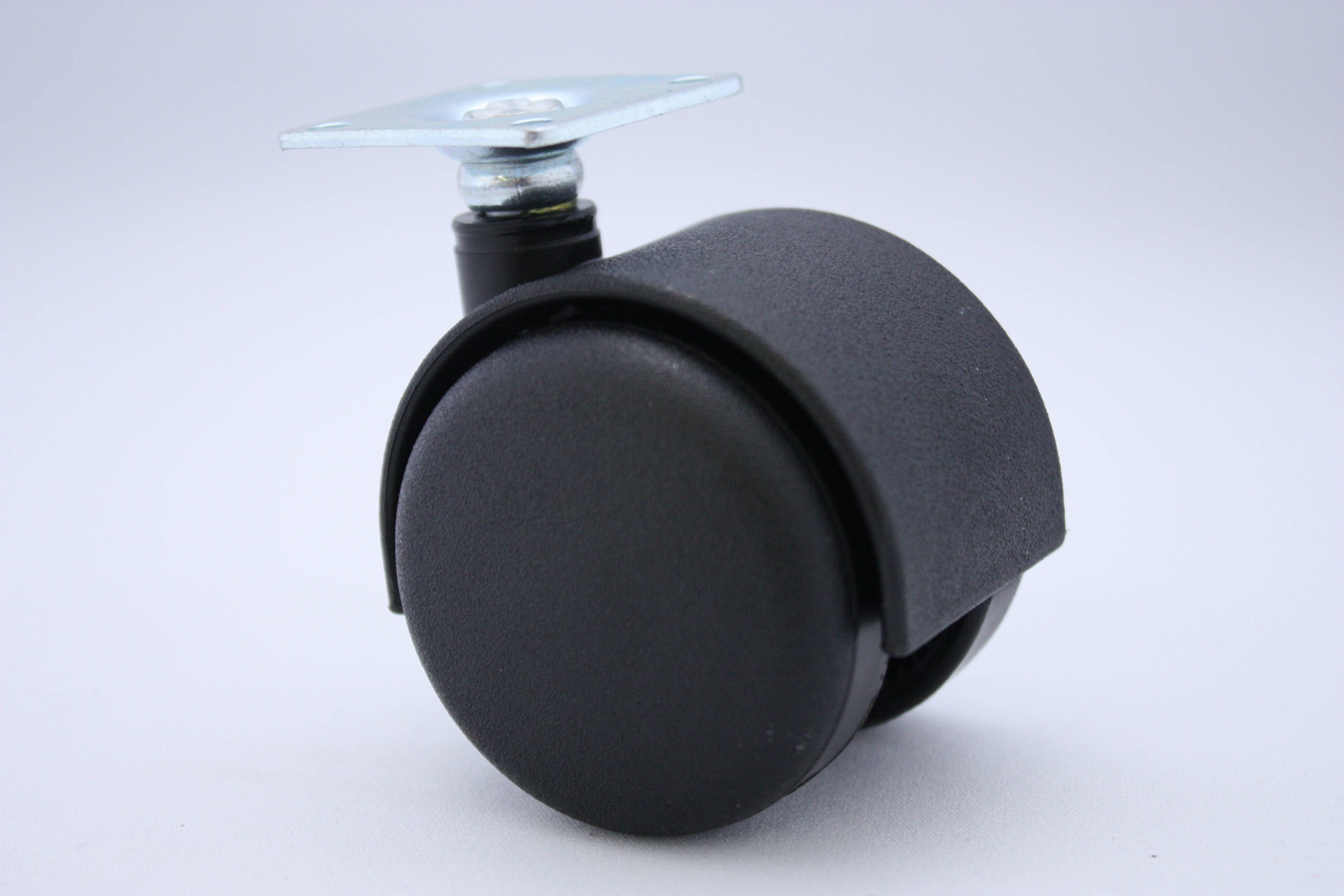 Dubbelrol Meubelwiel Hard Diameter 50 mm - plaatbevestiging