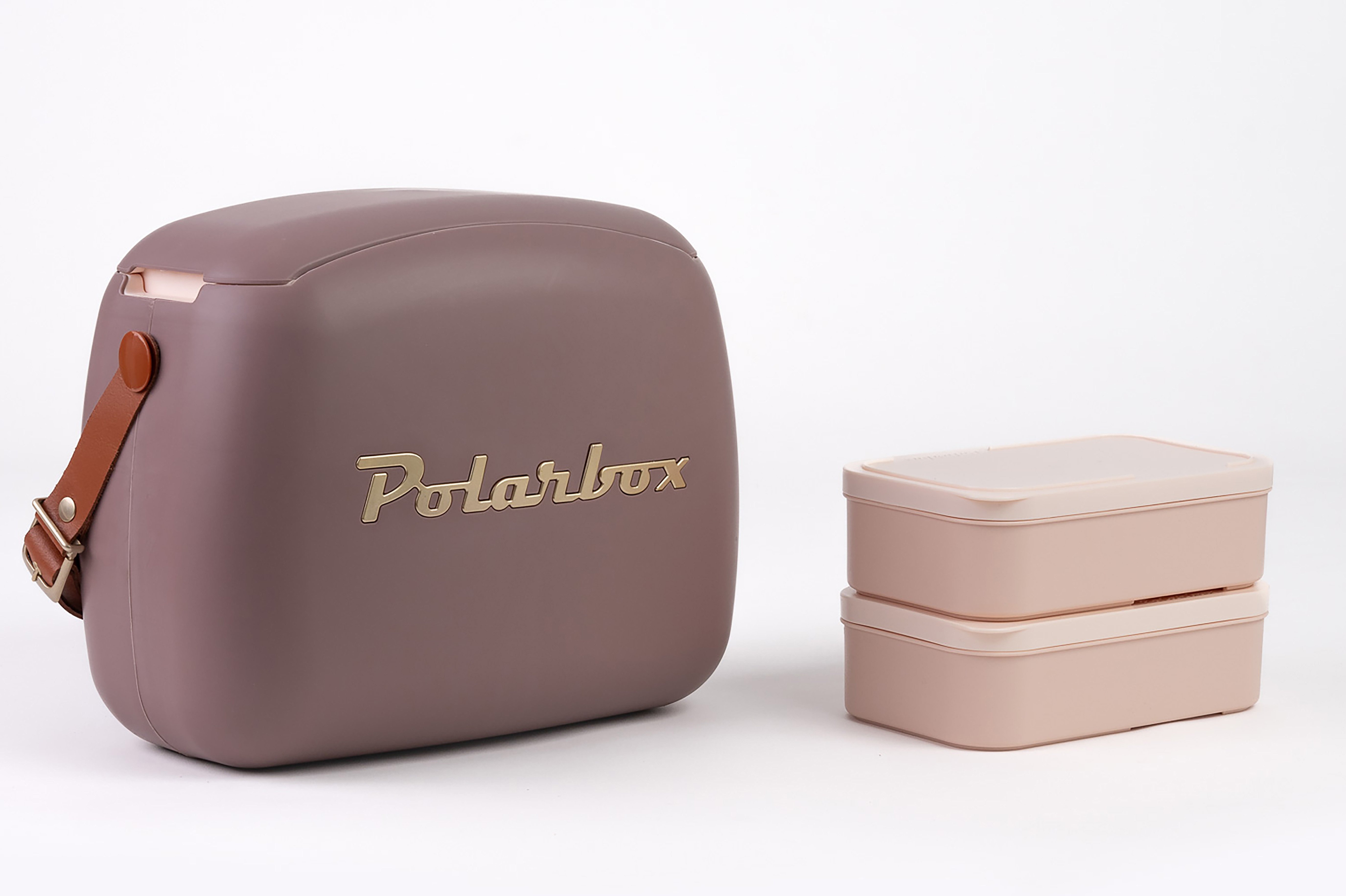 Polarbox Koelbox Mauve Gold 6l - Coolerbag - met 2x Lunchbox