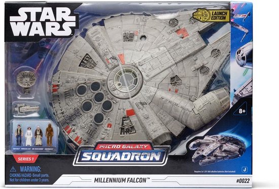 Star Wars Micro Galaxy Squadron Mellenium Falcon met 4 Figuren