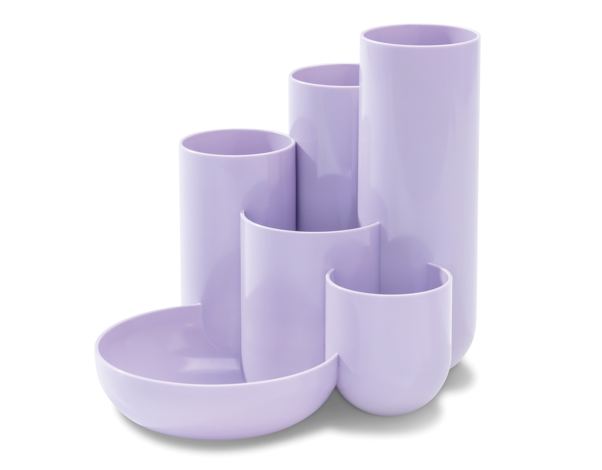 HAN Pennenhouder 6 Vakken Pastel Paars
