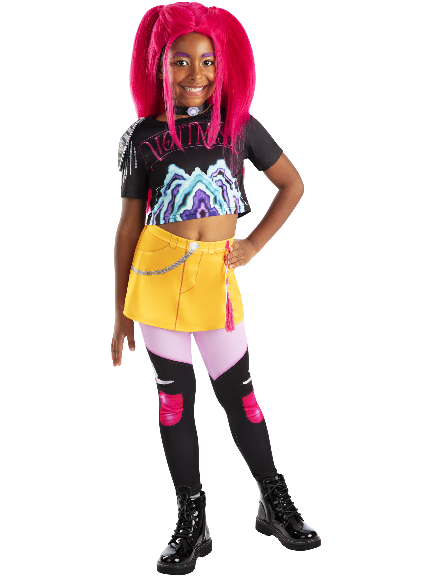 KPop Demon Hunters Verkleedpak Mira Core M 9-10 Jaar - Top/Rok & Legging
