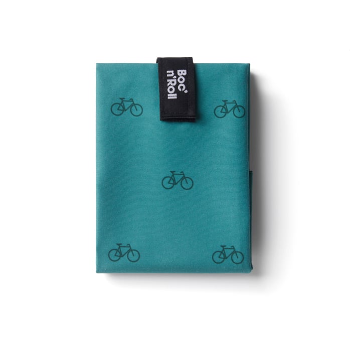 Boc'n'Roll Lunchwrap Herbruikbaar Icons Bike  - 54x32 cm - Opgevouwen 11x15 cm - by Roll'eat