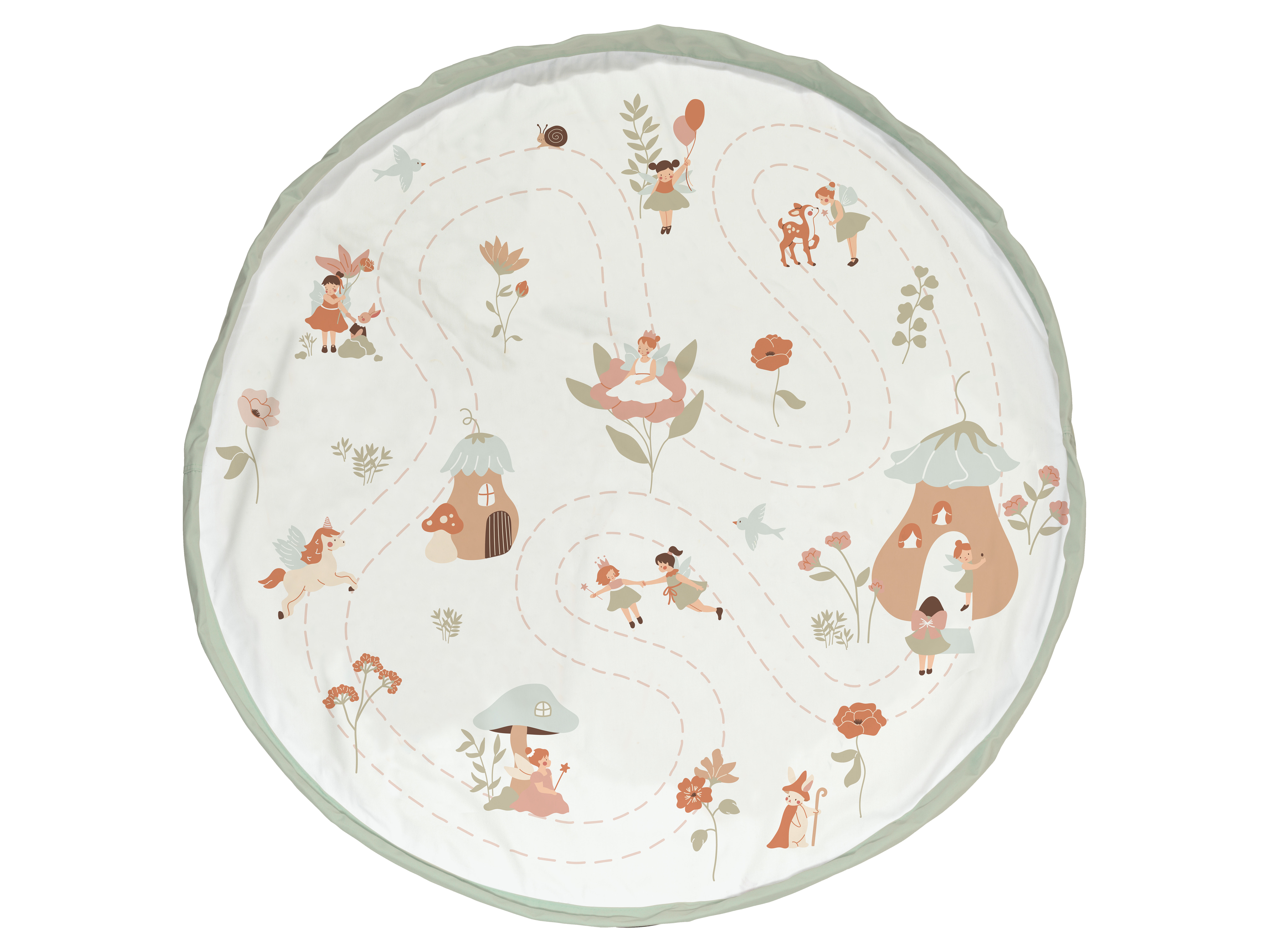 Play & Go Speelmat-Opbergzak Double Printed Fairyworld 140 cm