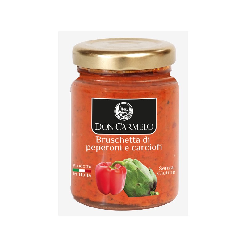 Don Carmelo Bruschette met Paprika en Artisjokken 100g