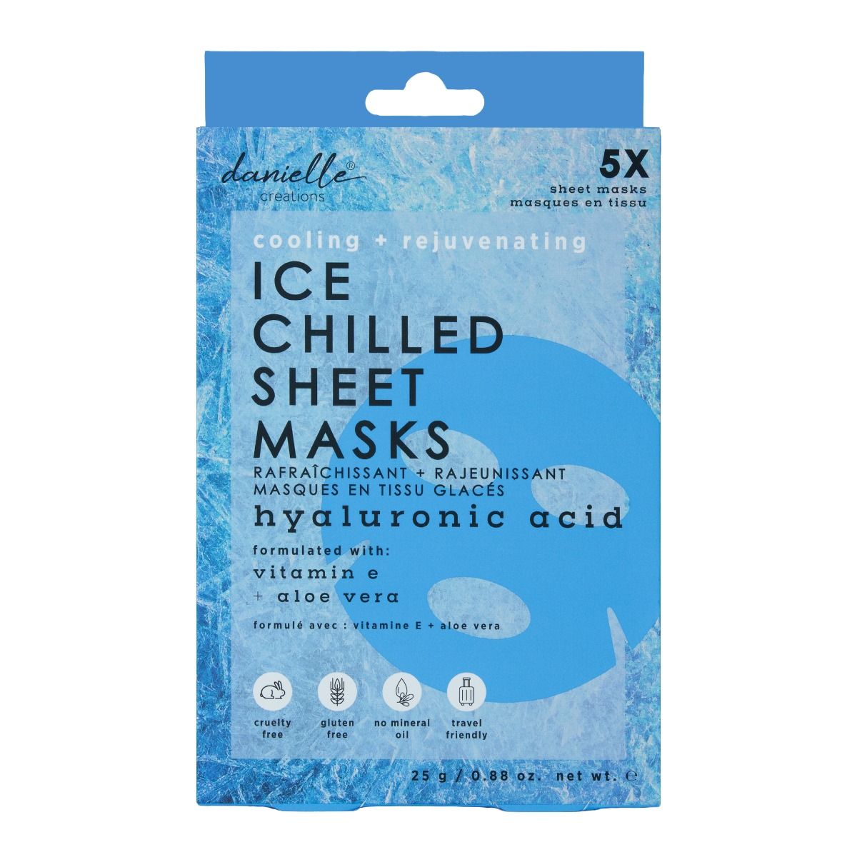 Danielle Creations Gezichtsmasker Ice Chilled Sheet Mask 5 stuks