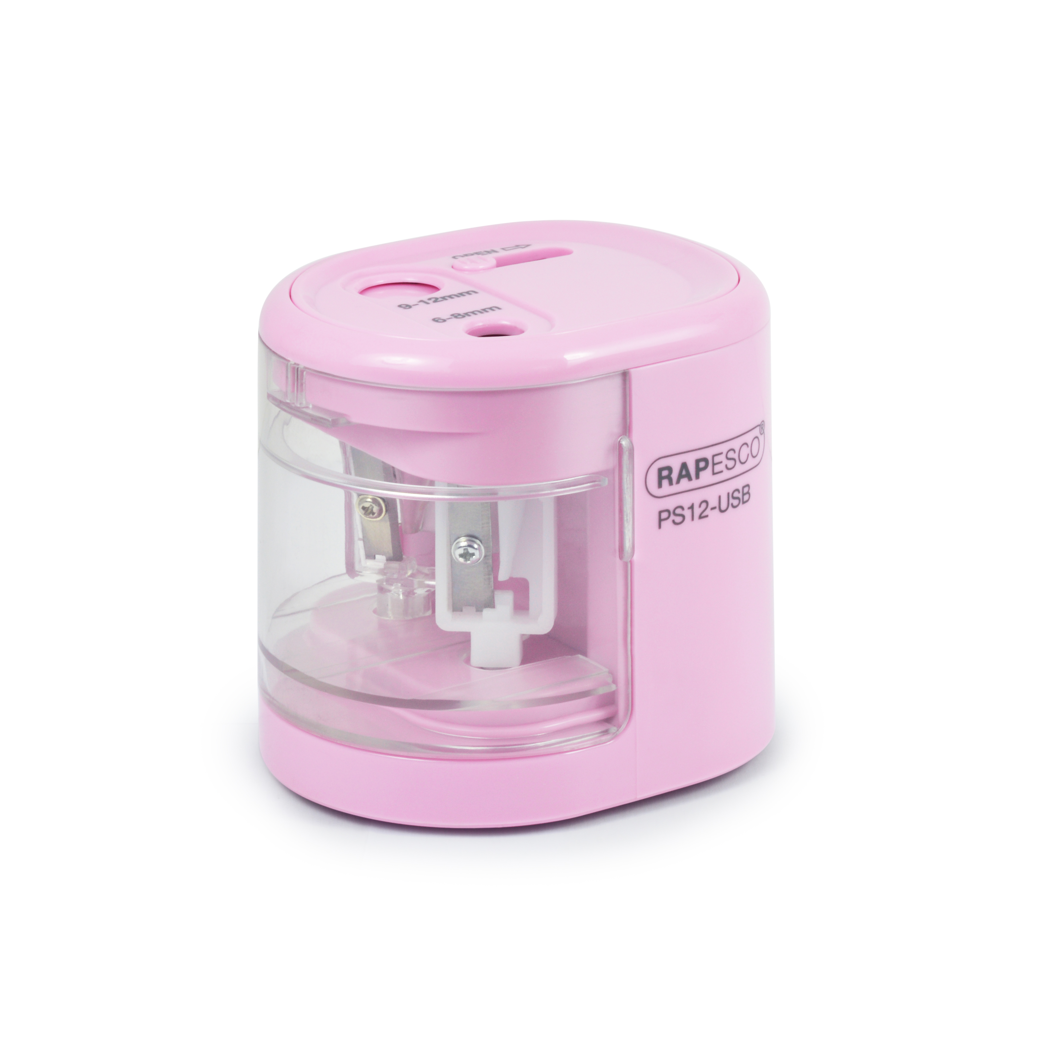 Rapesco Puntenslijper Automatisch 8x7x7.5 cm - met USB-Kabel - Roze