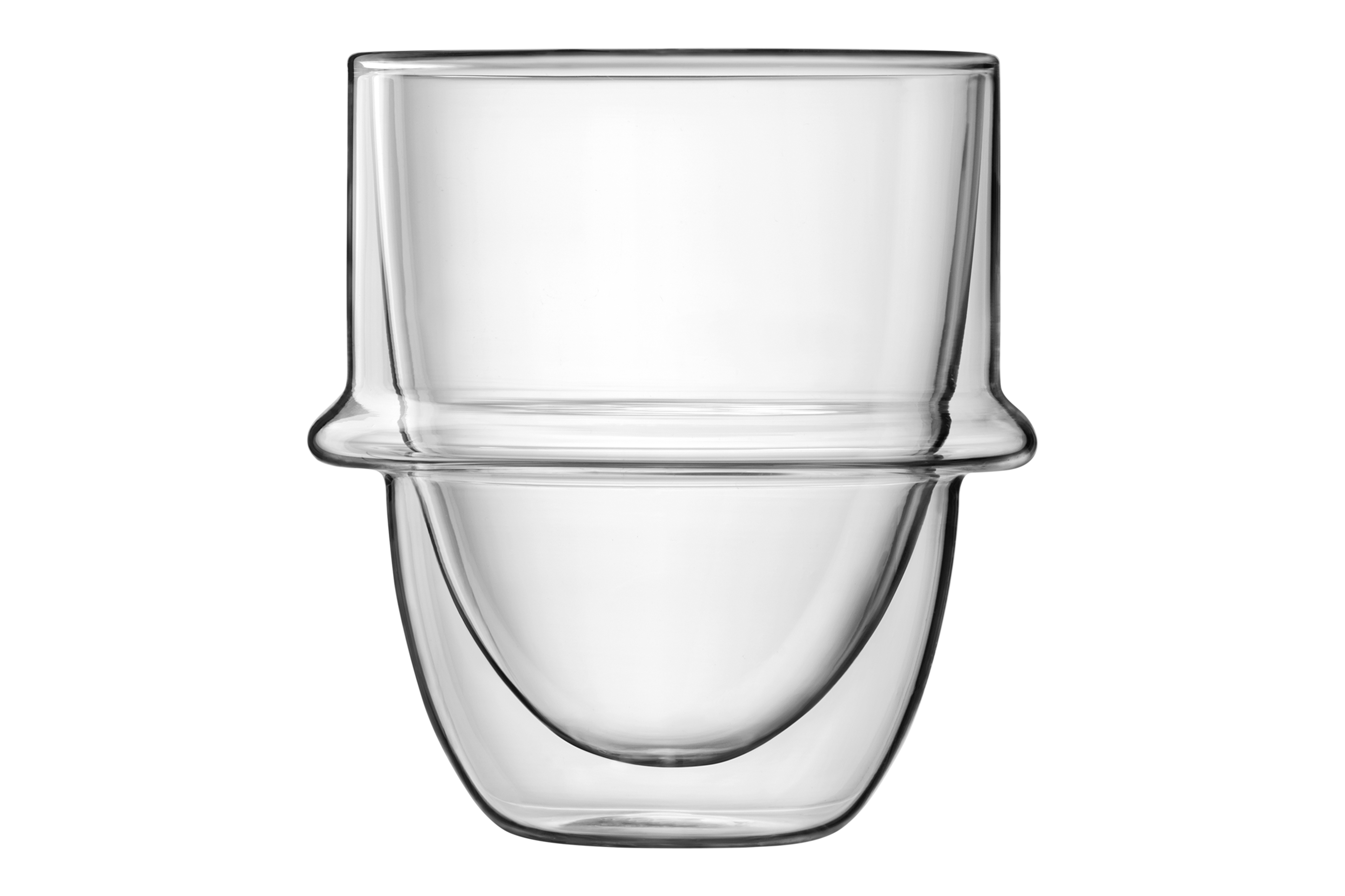 Luigi Bormioli Cappucinoglas Thermic Planeta set 2 stuks - 230ml - Dubbelwandig - 9.2x9.6 cm