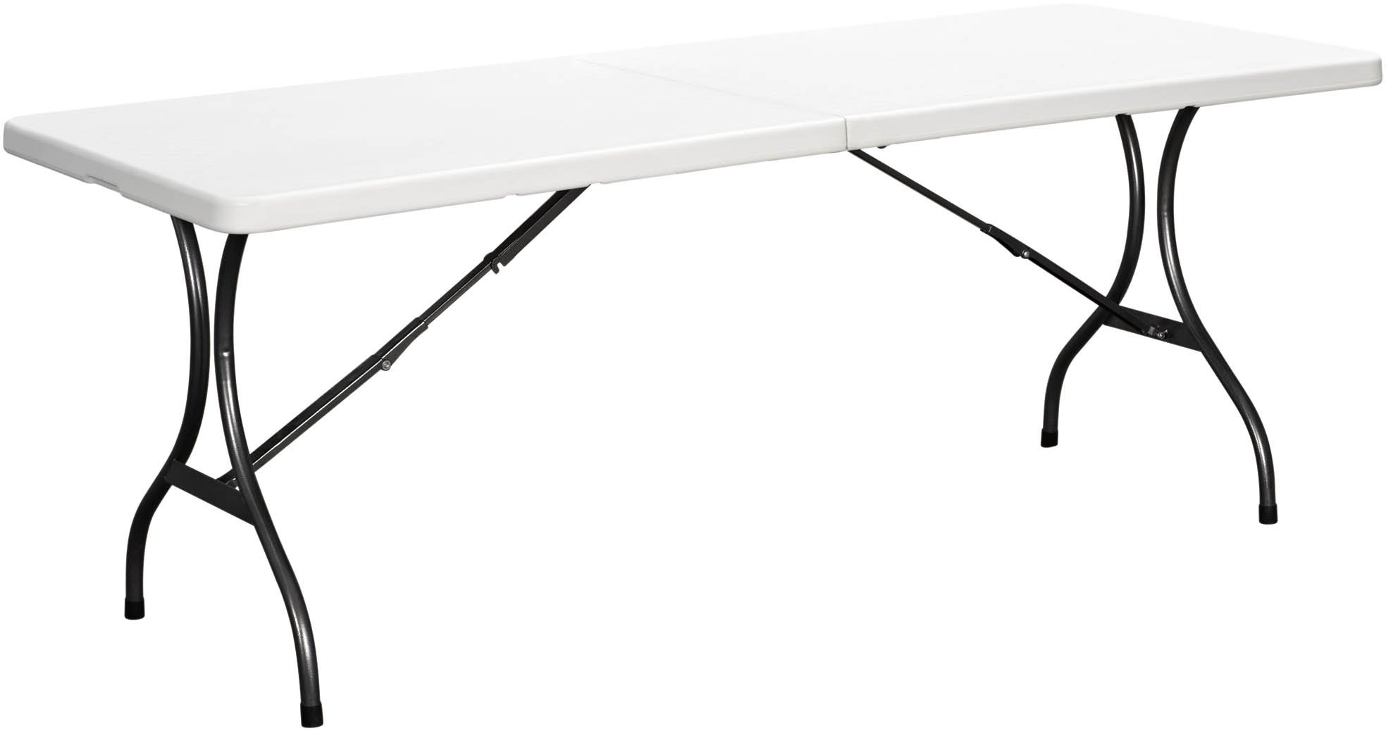Vouwtafel 244X76CM Blow mold Plooitafel met stevig metalen onderstel
