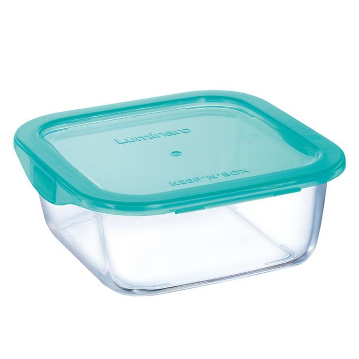 Luminarc Bewaardoos Keep'n Box 1170 ml 17.5x17.5x7 cm - met Deksel