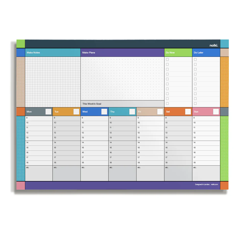 Nolki Desk Planner Large Midtown 30x21 cm 50 blz