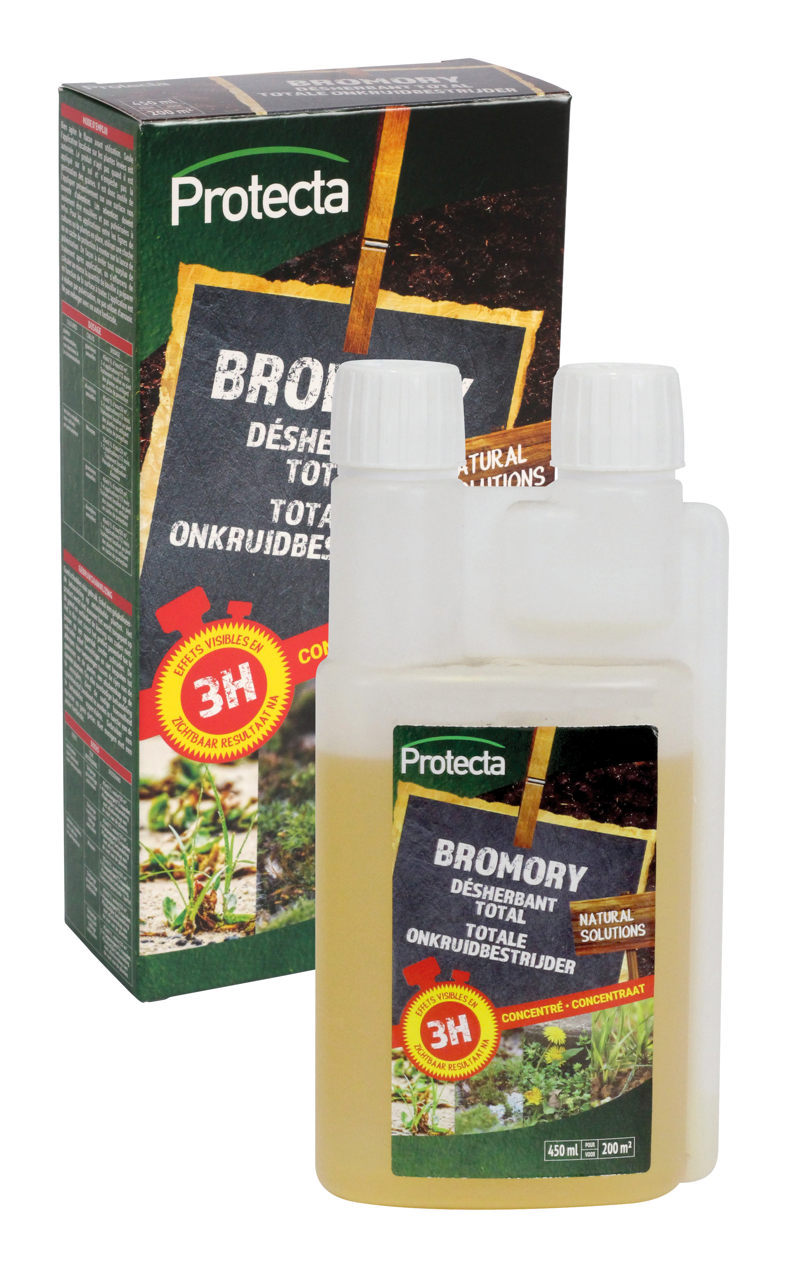 Protecta Bromory Totaalherbicide 450 ml doodt Onkruid en Mos - 500g/l Pelargon