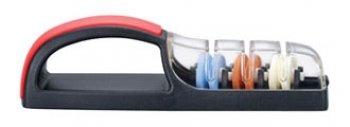 Global Messenslijper met Water PLUS3 Zwart/Rood - 0550BR