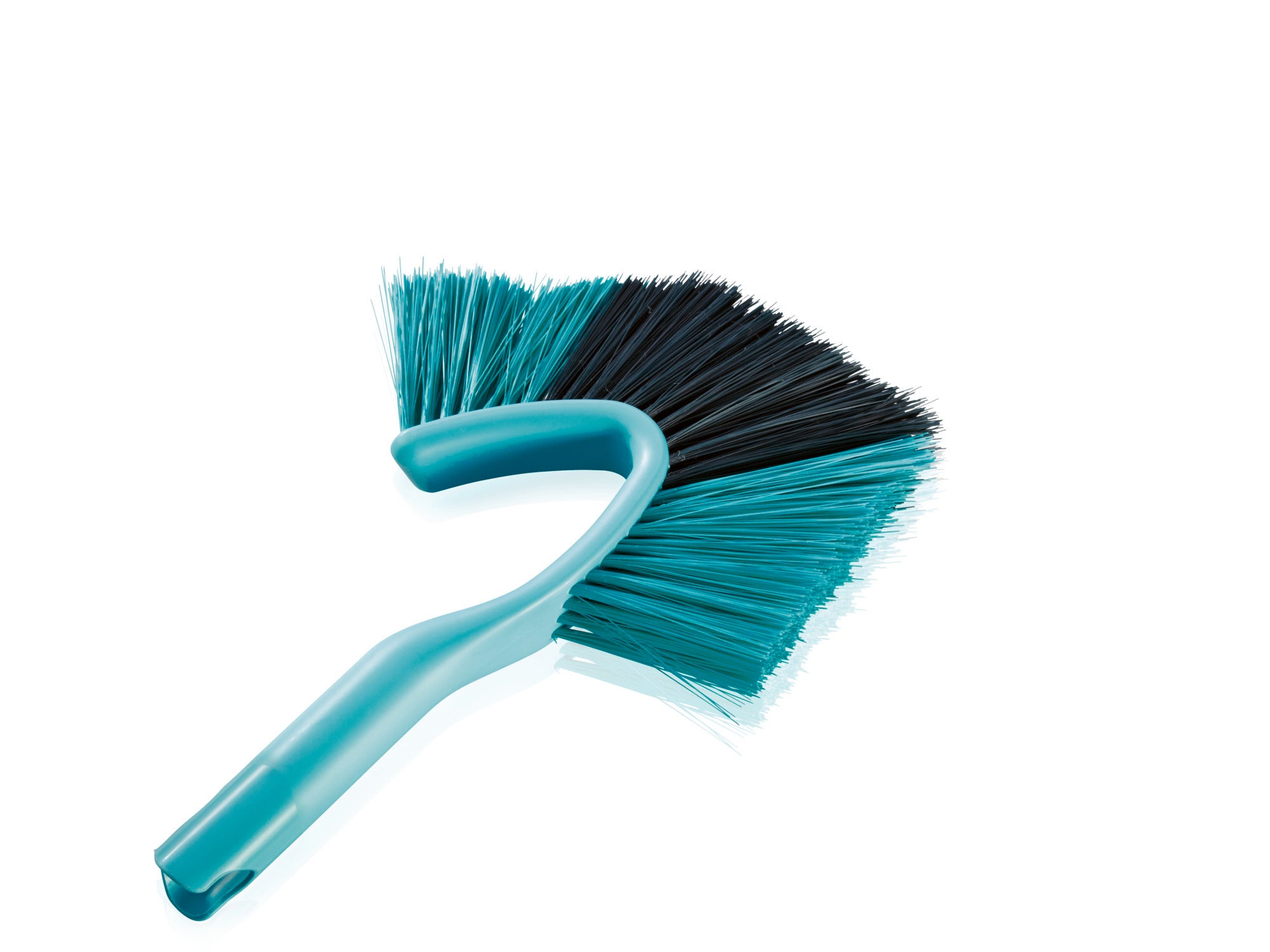 Leifheit Handborstel Dusty 26cm - Driehoekige Vorm - Easy Click - Hoeken Schoonmaken