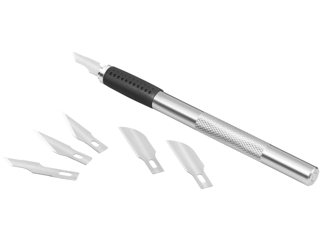 Westcott Scalpelmes Metaal Grip met 6 Mesjes