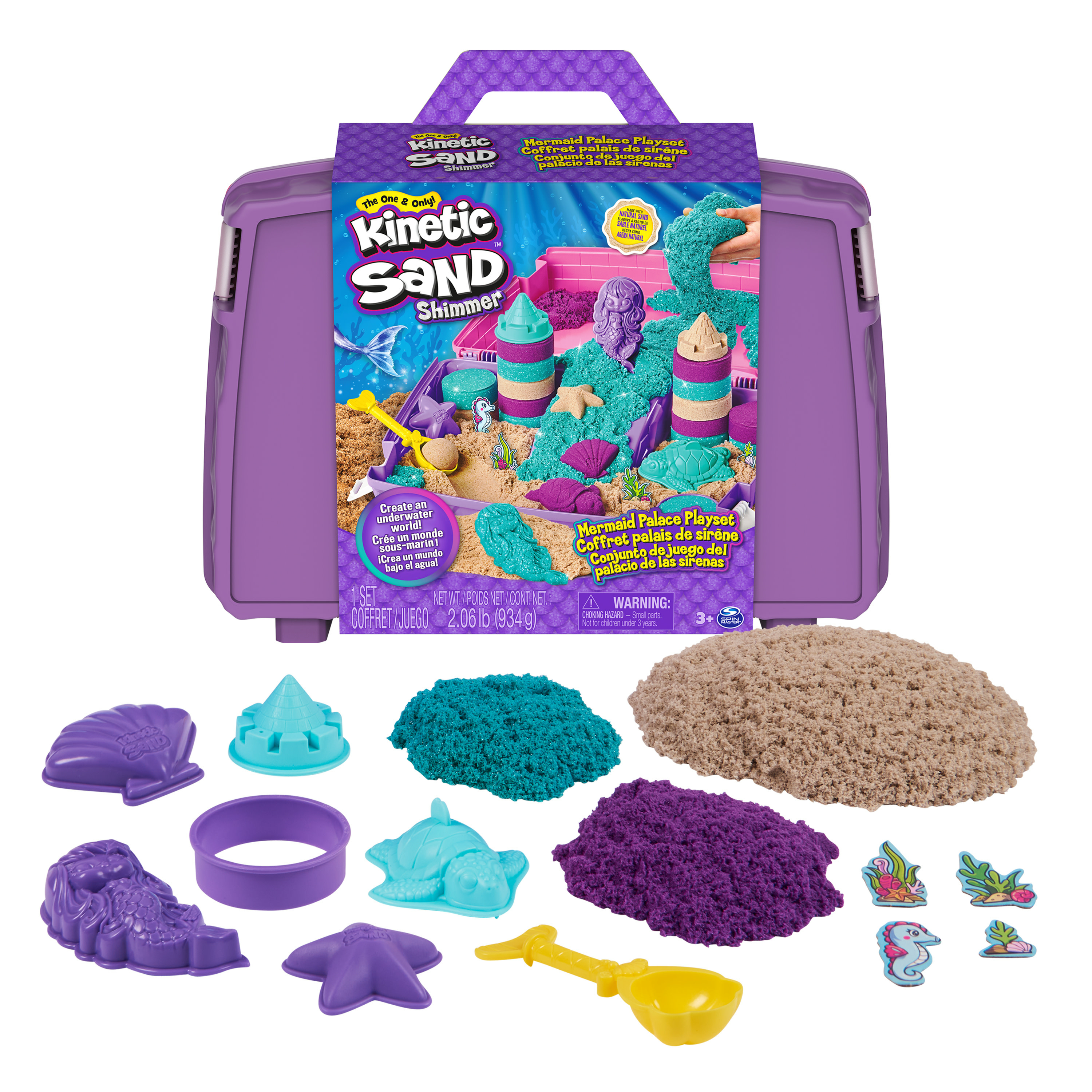 Kinetic Sand - Mermaid Folding Sand Box Zeemeermin koffer