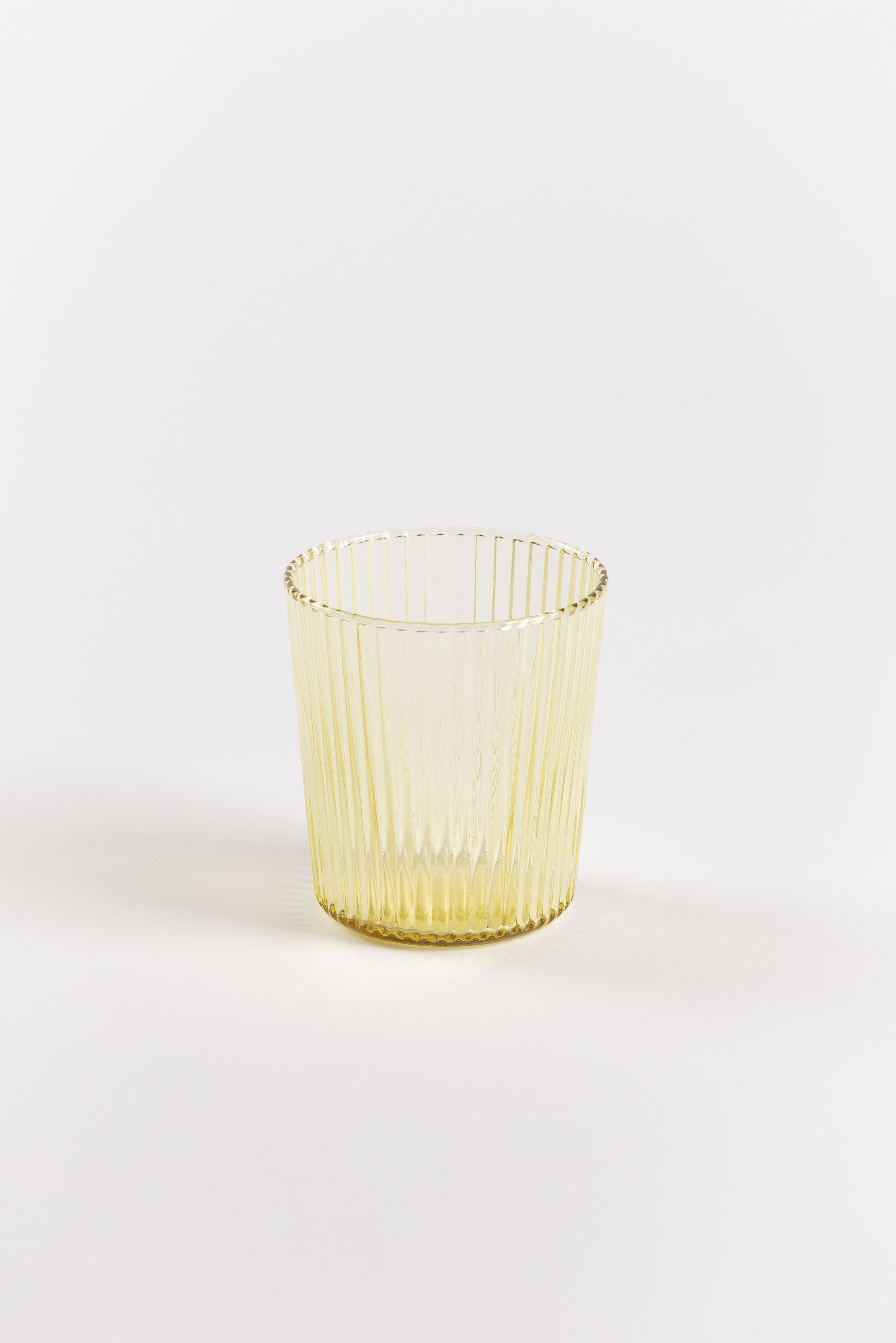 Paveau Ribbed Glas Cable Yellow 180ml - 7.5x8.3 cm