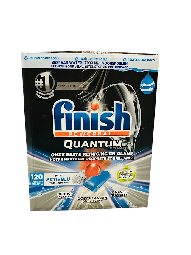 Finish Vaatwastabletten Powerball Quantum Ultieme ontvetter 120 Tabs
